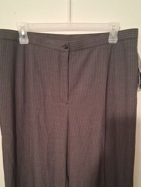 SM New York Gray Pinstripe Dress Pants
